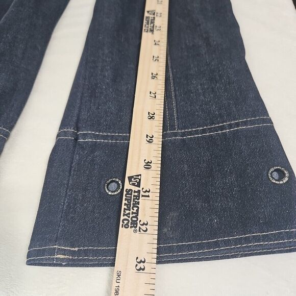 Dorabella Basic Chic Stretch Denim/Cotton Twill, Dark Blue Ankle, Rhinestone 44 - Picture 10 of 15